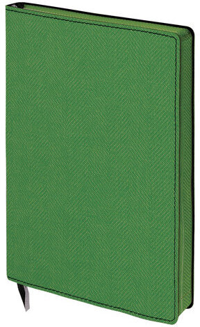 Блокнот А5 (148x213 мм), BRAUBERG "Tweed", 112 л., гибкий, под ткань, линия, темно-зеленый, 110964