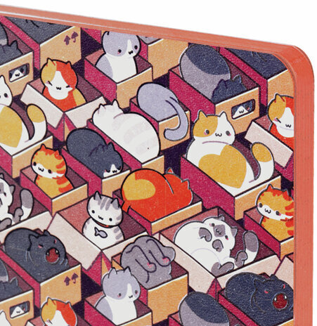 Блокнот МАЛЫЙ ФОРМАТ (100х150 мм) А6, BRAUBERG VISTA "Catopolis", под кожу, гибкий, 80 л., 112100