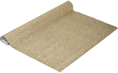 Бумага гофрированная/креповая (ИТАЛИЯ) 140 г/м2, 50х250 см, светлое золото (916), BRAUBERG FIORE, 112602