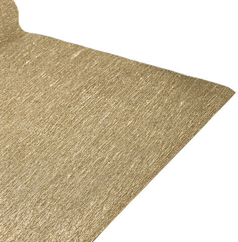 Бумага гофрированная/креповая (ИТАЛИЯ) 140 г/м2, 50х250 см, светлое золото (916), BRAUBERG FIORE, 112602
