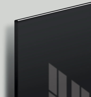 Доска магнитно-маркерная стеклянная 40х60 см, 3 магнита, ЧЕРНАЯ, BRAUBERG, 236745