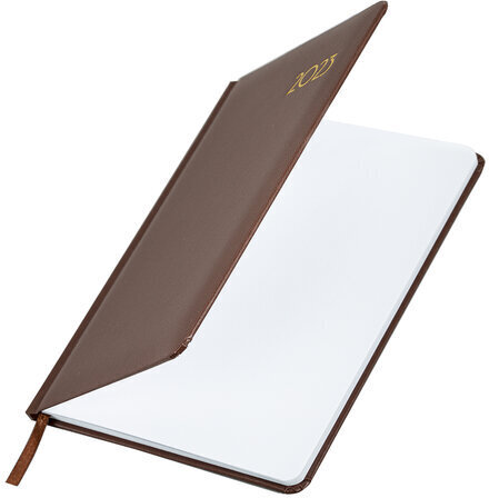 Еженедельник датированный 2023 А5 145х215 мм BRAUBERG "Select", коричневый, 113959