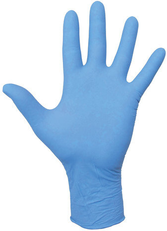 Перчатки нитриловые многоразовые ОСОБО ПРОЧНЫЕ, 5 пар (10 шт.), M (средний), голубые, LAIMA, 605017