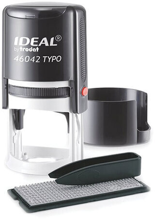 Печать самонаборная 1,5-круга, оттиск D=42 синий,TRODAT IDEAL 46042DB-R1,5, крышка, КАССА В КОМПЛЕКТЕ, 161484