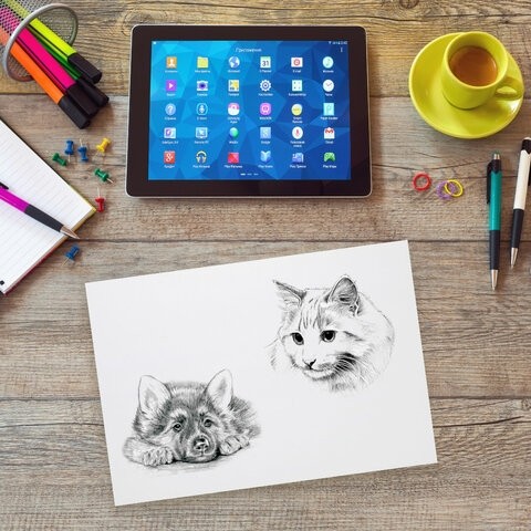 Бумага для рисования А4, 50 л., 200 г/м2, ВАТМАН ГОЗНАК, BRAUBERG ART CLASSIC, 114489