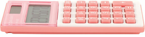 Калькулятор карманный BRAUBERG PK-608-PK (107x64 мм), 8 разрядов, двойное питание, РОЗОВЫЙ, 250523