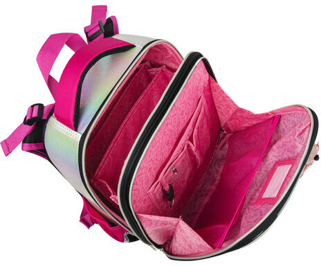 Ранец BRAUBERG SHINY, 2 отделения, "Curious mouse", 36х28х14 см, 270696