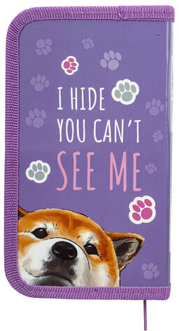 Пенал ПИФАГОР, 1 отделение, ламинированный картон, 19х11 см, "Akita", 271005