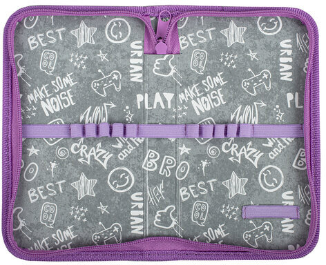 Пенал ПИФАГОР, 1 отделение, ламинированный картон, 19х11 см, "Akita", 271005