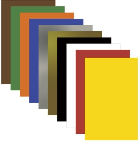 Картон цветной А4 немелованный (матовый), ВОЛШЕБНЫЙ, 10 листов, 10 цветов, ПИФАГОР, 200х283 мм, 127052