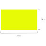 Этикет-лента 26х16 мм, прямоугольная, желтая, КОМПЛЕКТ 5 рулонов по 800 шт., BRAUBERG, 128458