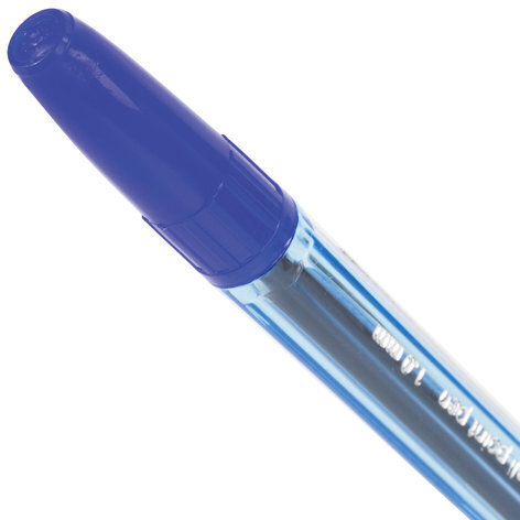 Ручка шариковая BRAUBERG "Carina Blue", СИНЯЯ, корпус тонированный синий, узел 1 мм, линия письма 0,5 мм, 141669