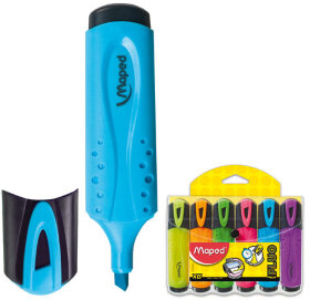 Набор текстовыделителей MAPED (Франция) 6 шт., АССОРТИ, &quot;Fluo Pep's Classic&quot;, линия 1-5 мм, 742557