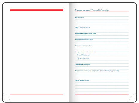 Ежедневник датированный 2025 А5 148х218 мм GALANT "Ritter", под кожу, красный, 115714