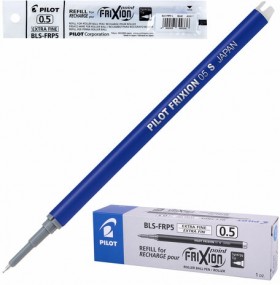 Стержень стираемый гелевый PILOT, 111 мм, СИНИЙ, игольчатый узел 0,5 мм, линия письма 0,25 мм, BLS-FRP-5