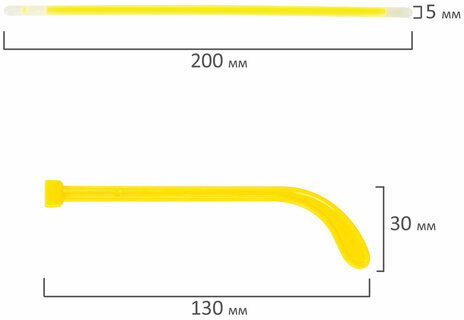 Светящиеся (неоновые) очки ЮНЛАНДИЯ, жёлтые, 662092