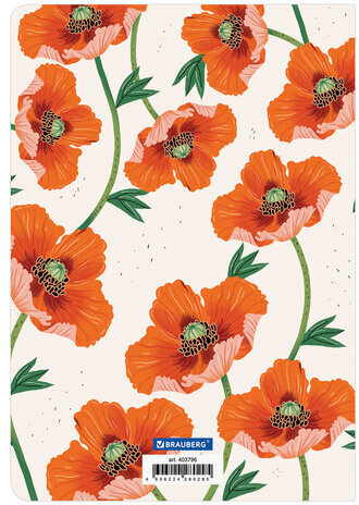 Тетрадь 40 л. в линию обложка SoftTouch, бежевая бумага 70 г/м2, сшивка, А5 (147х210 мм), МАКИ, BRAUBERG, 403796