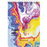 Блокнот А5 (146х206 мм), 80 л., гребень, картон, клетка, BRAUBERG, "Colorful art", 114371