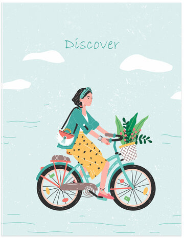 Тетрадь на кольцах А5 165х215 мм, 120 л., твердый картон, клетка, BRAUBERG, "Discover", 404085