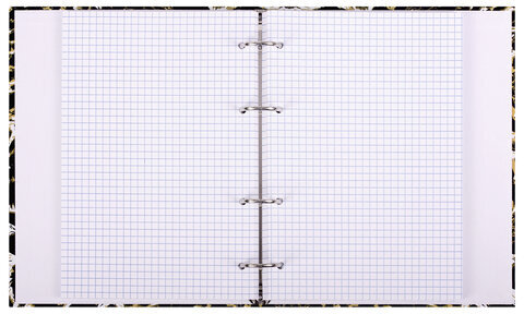 Тетрадь на кольцах А5 165х215 мм, 120 листов, твердый картон, клетка, BRAUBERG, "Leopard", 404712