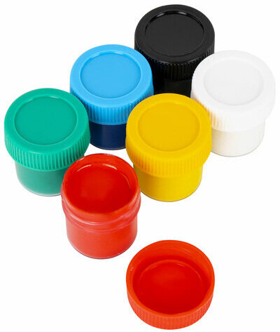 Гуашь ЮНЛАНДИЯ "ШКОЛЬНАЯ", 6 цветов по 17,5 мл, 192382