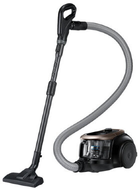 Пылесос SAMSUNG VC18M21N9VD с контейнером &quot;циклон&quot;, 1800 Вт, мощность всасывания 380 Вт, черный/золото, VC18M21N9VD/EV