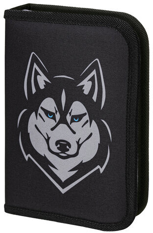 Пенал BRAUBERG, 1 отделение, полиэстер, 21х14 см, "Husky", 271532