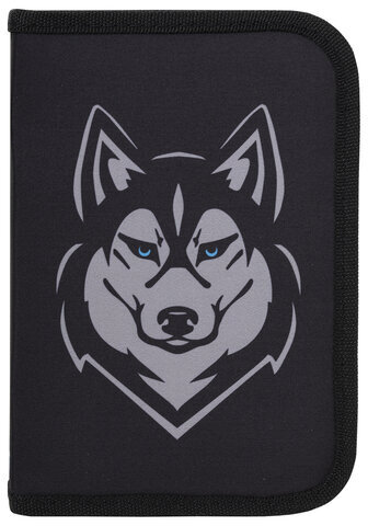 Пенал BRAUBERG, 1 отделение, полиэстер, 21х14 см, "Husky", 271532