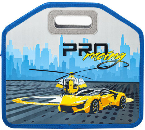 Папка-сумка ЮНЛАНДИЯ, 1 отделение, фетровые ручки, 34х30х11 см, "Proracing", 271632