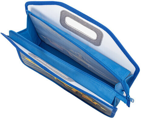 Папка-сумка ЮНЛАНДИЯ, 1 отделение, фетровые ручки, 34х30х11 см, "Proracing", 271632