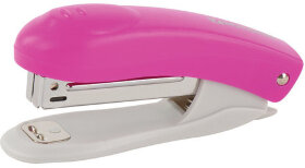Степлер №10 BRAUBERG &quot;Original&quot;, до 12 листов, с антистеплером, розовый, 227767