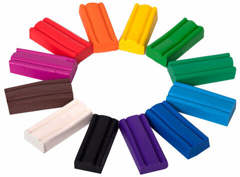 Пластилин мягкий ЮНЛАНДИЯ "ЮНЫЙ ВОЛШЕБНИК", 12 цветов 180 г, СО СТЕКОМ, ВЫСШЕЕ КАЧЕСТВО, европодвес, 106439