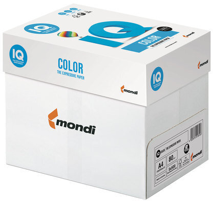 Бумага цветная IQ color, А4, 80 г/м2, 500 л., интенсив, красный кирпич, ZR09