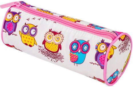 Пенал-тубус BRAUBERG, с эффектом Soft Touch, мягкий, "Owls", 22х8 см, 229007