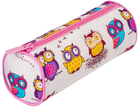 Пенал-тубус BRAUBERG, с эффектом Soft Touch, мягкий, "Owls", 22х8 см, 229007