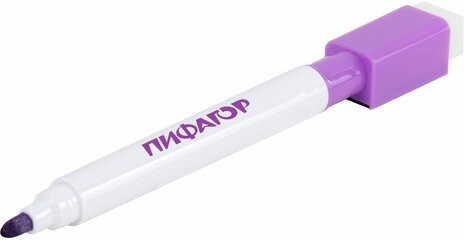 Маркеры стираемые 2 мм на магните со стирателем для белой доски и планера НАБОР 8 ЦВЕТОВ, ПИФАГОР, 152562