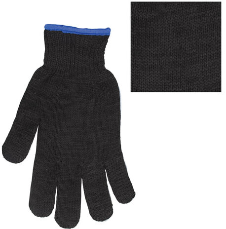 Перчатки хлопчатобумажные, 1 ПАРА, 7 класс, 70 г, 233 текс, ПВХ точка, LAIMA ПРЕМИУМ, европодвес, ЧЕРНЫЕ, 603581