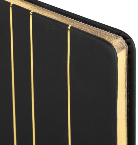 Блокнот А5 (135х205 мм), BRAUBERG "TOUCH", под кожу, 80 л., линия, черный, 113409