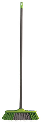 Щетка для уборки с черенком 110 см, ширина 31 см, щетина 7 см, пластиковая, еврорезьба, YORK "Frontiera", 51020