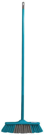 Щетка для уборки с черенком 110 см, ширина 31 см, щетина 7 см, пластиковая, еврорезьба, YORK "Frontiera", 51020