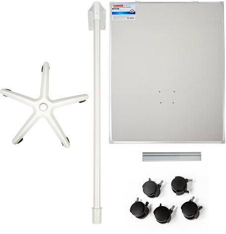 Доска-флипчарт магнитно-маркерная 70х100 см, передвижная, на роликах, Польша, BRAUBERG Extra, 237725