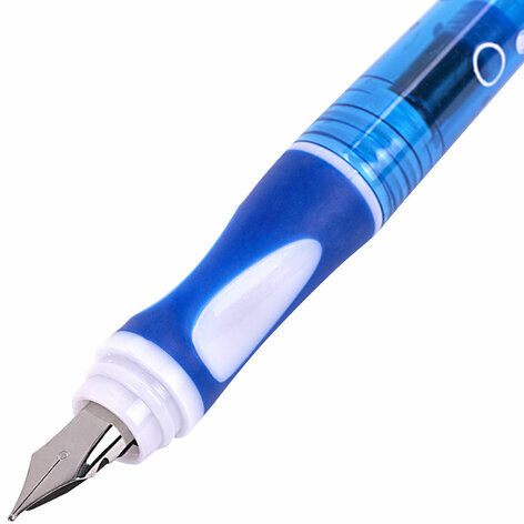 Ручка перьевая с 10 сменными картриджами BRAUBERG "DELTA", эргономичный корпус, иридий, 143954