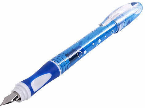 Ручка перьевая с 10 сменными картриджами BRAUBERG "DELTA", эргономичный корпус, иридий, 143954