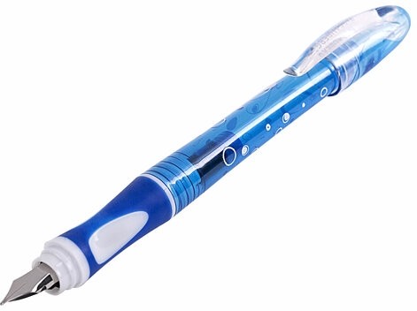 Ручка перьевая с 10 сменными картриджами BRAUBERG "DELTA", эргономичный корпус, иридий, 143954