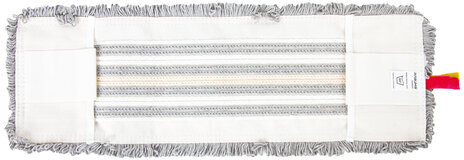 Насадка МОП плоская для швабры/держателя 40 см, ТИП У/К, хлопок/микрофибра, СЕРАЯ, LAIMA EXPERT, 606629