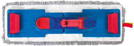 Насадка МОП плоская для швабры/держателя 40 см, ТИП У/К, хлопок/микрофибра, СЕРАЯ, LAIMA EXPERT, 606629