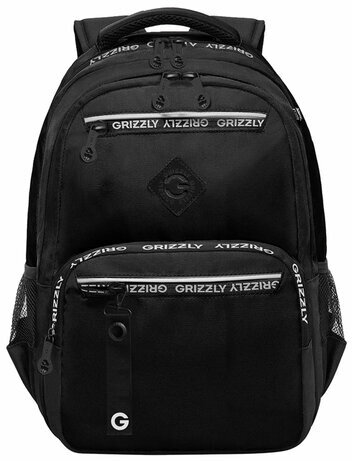 Рюкзак GRIZZLY школьный, анатомическая спинка, 2 отделения, для мальчиков, STYLE, 39х28х20 см, RB-454-1/1
