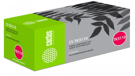 Тонер-картридж CACTUS (CS-TK3110) для KYOCERA FS-4100/4200/4300, ресурс 15500 стр.