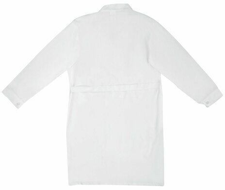 Халат рабочий женский белый, бязь, размер 52-54, рост 158-164, плотность ткани 142 г/м2, 610706