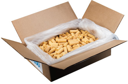 Вафли-рулетики ЯШКИНО со вкусом сгущенного молока, весовые, гофрокороб, 2,5 кг, КВ160